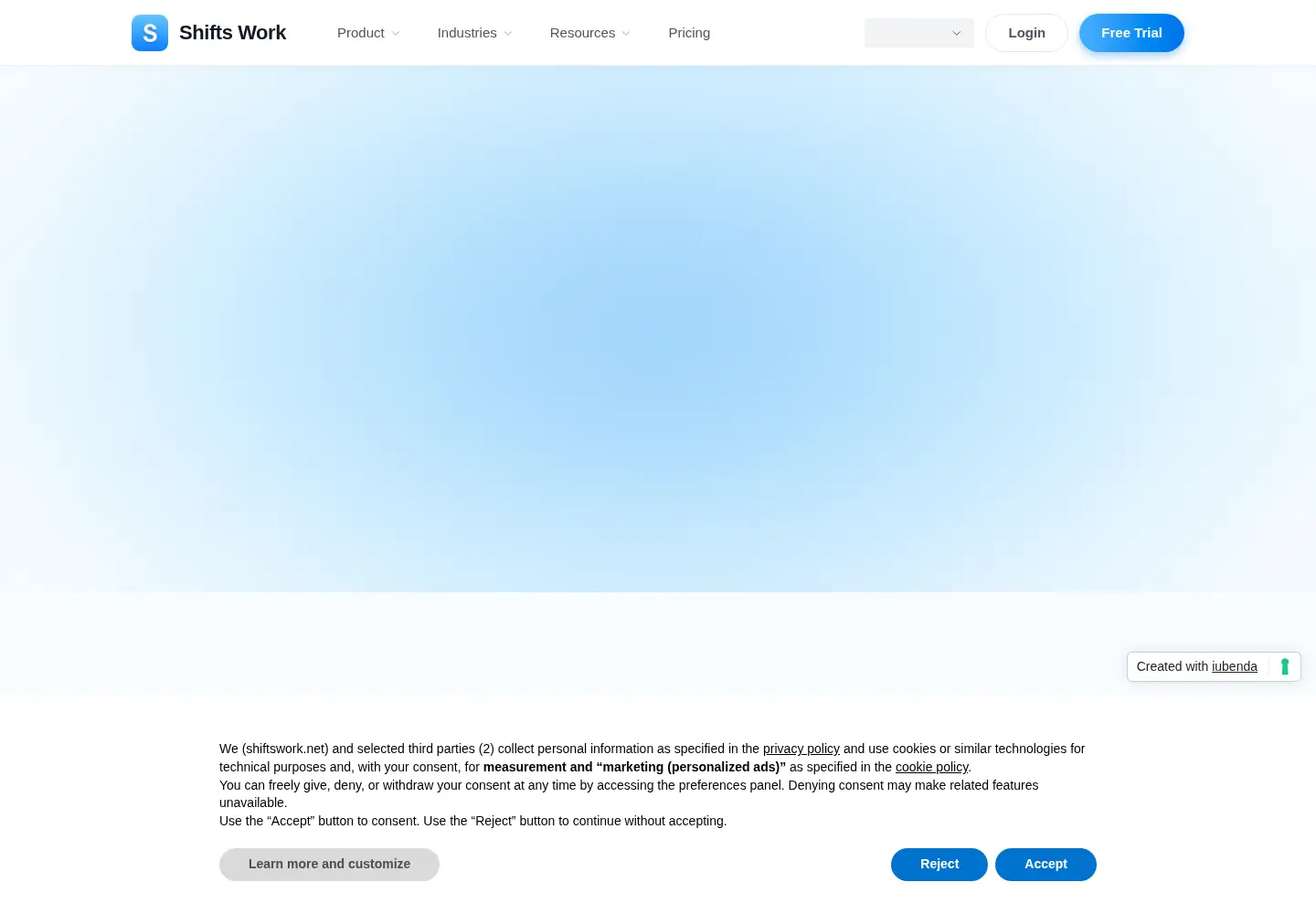 Screenshot of shiftswork.top