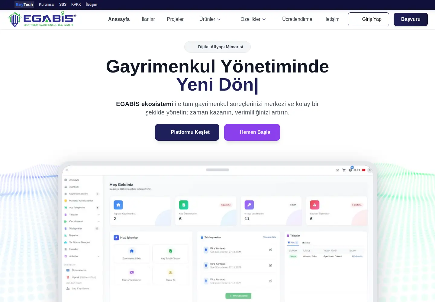 Screenshot of egabis.com.tr