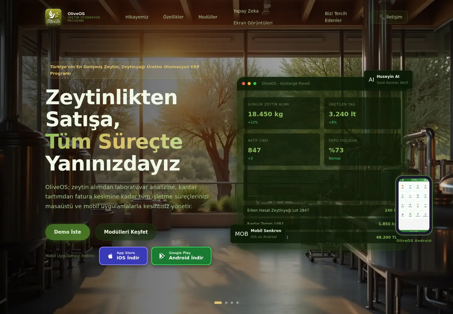 Screenshot of oliveos.com.tr