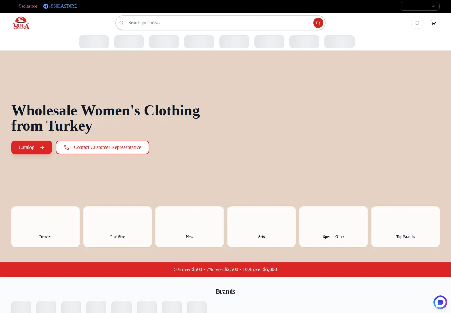 Screenshot of solastore.com.tr
