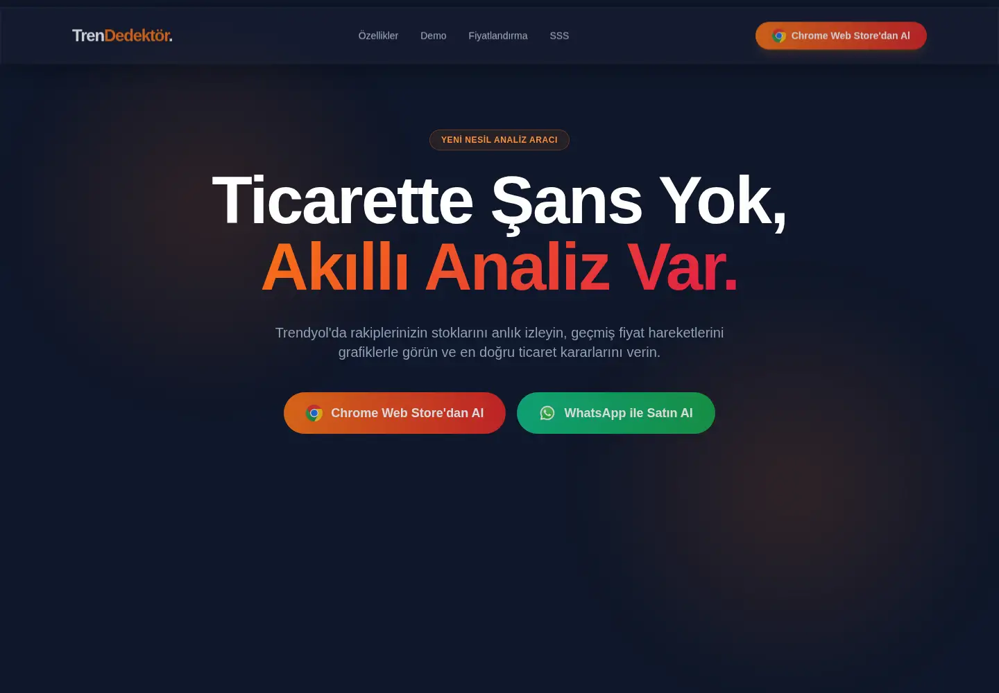 Screenshot of trendedektor.com.tr