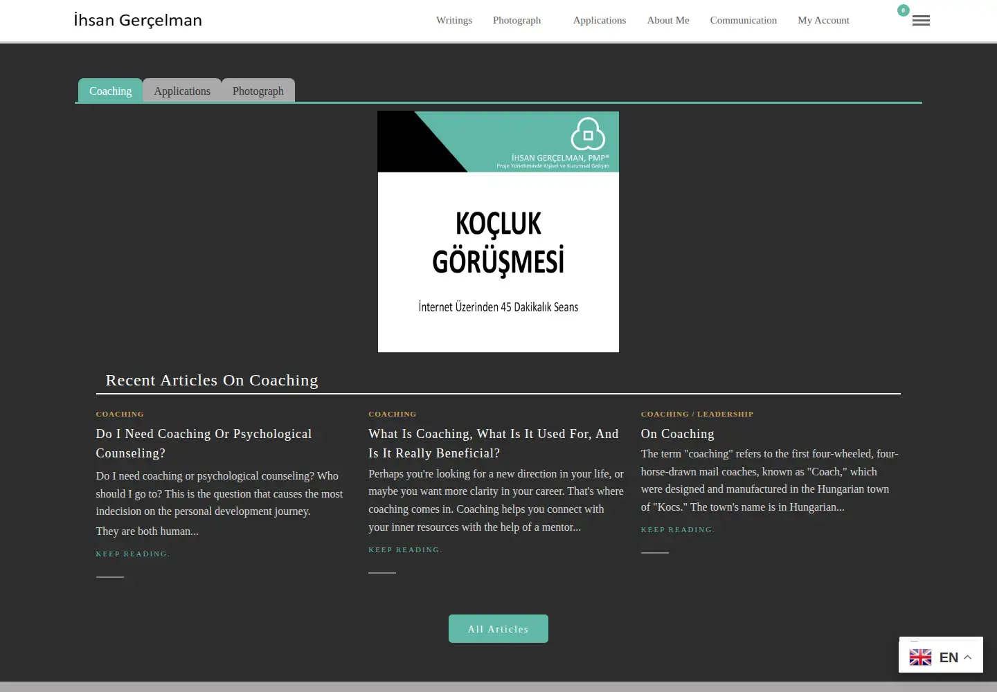 Captured homepage of gercelman.gen.tr in the current scan