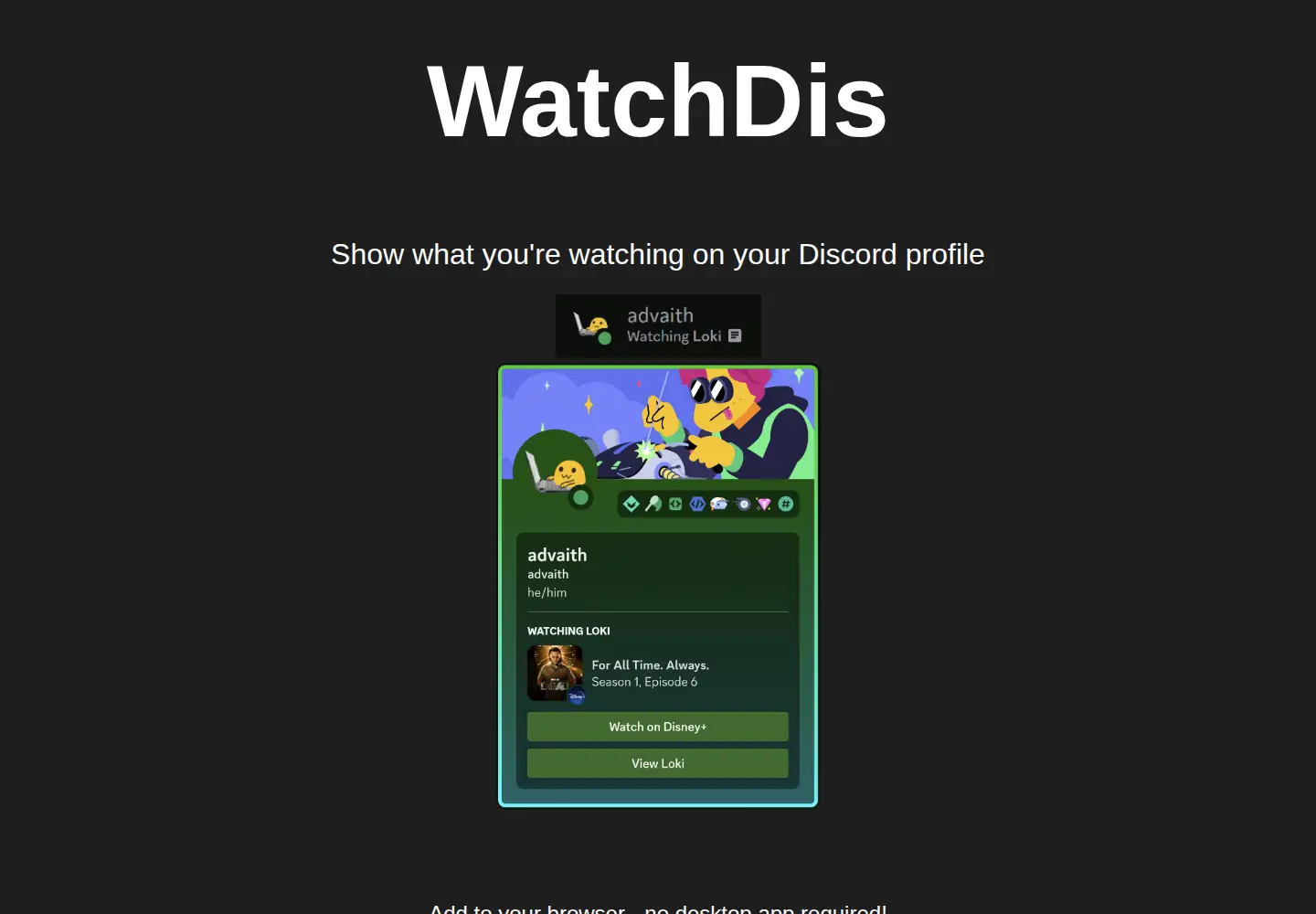 Screenshot of watchdis.tv