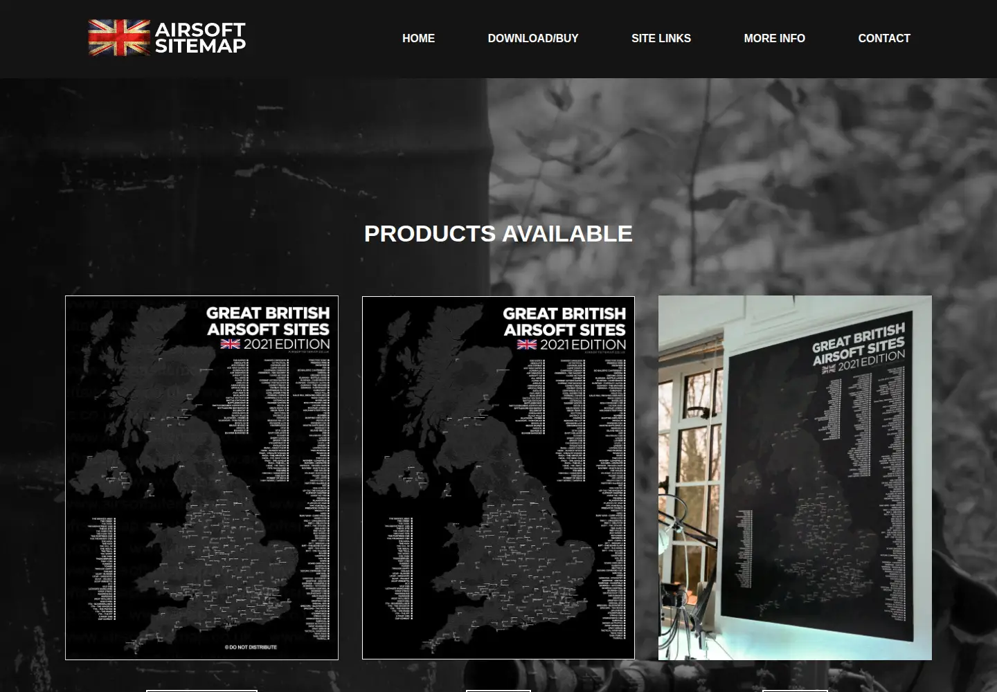 Screenshot of airsoftsitemap.co.uk