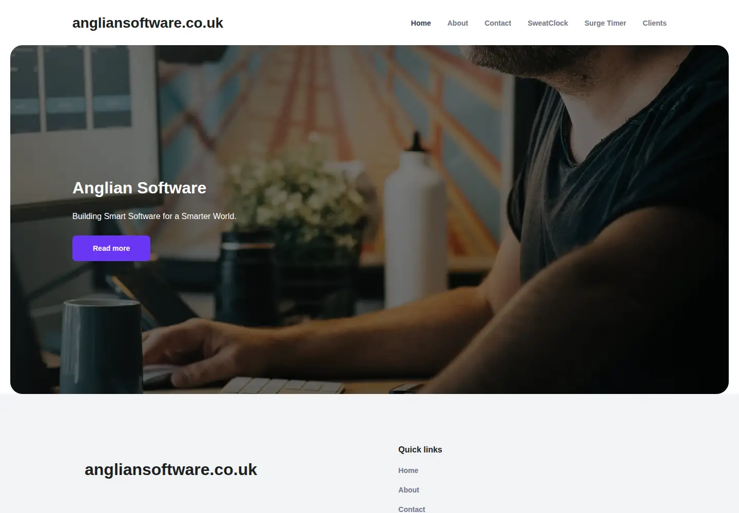 Screenshot of angliansoftware.co.uk
