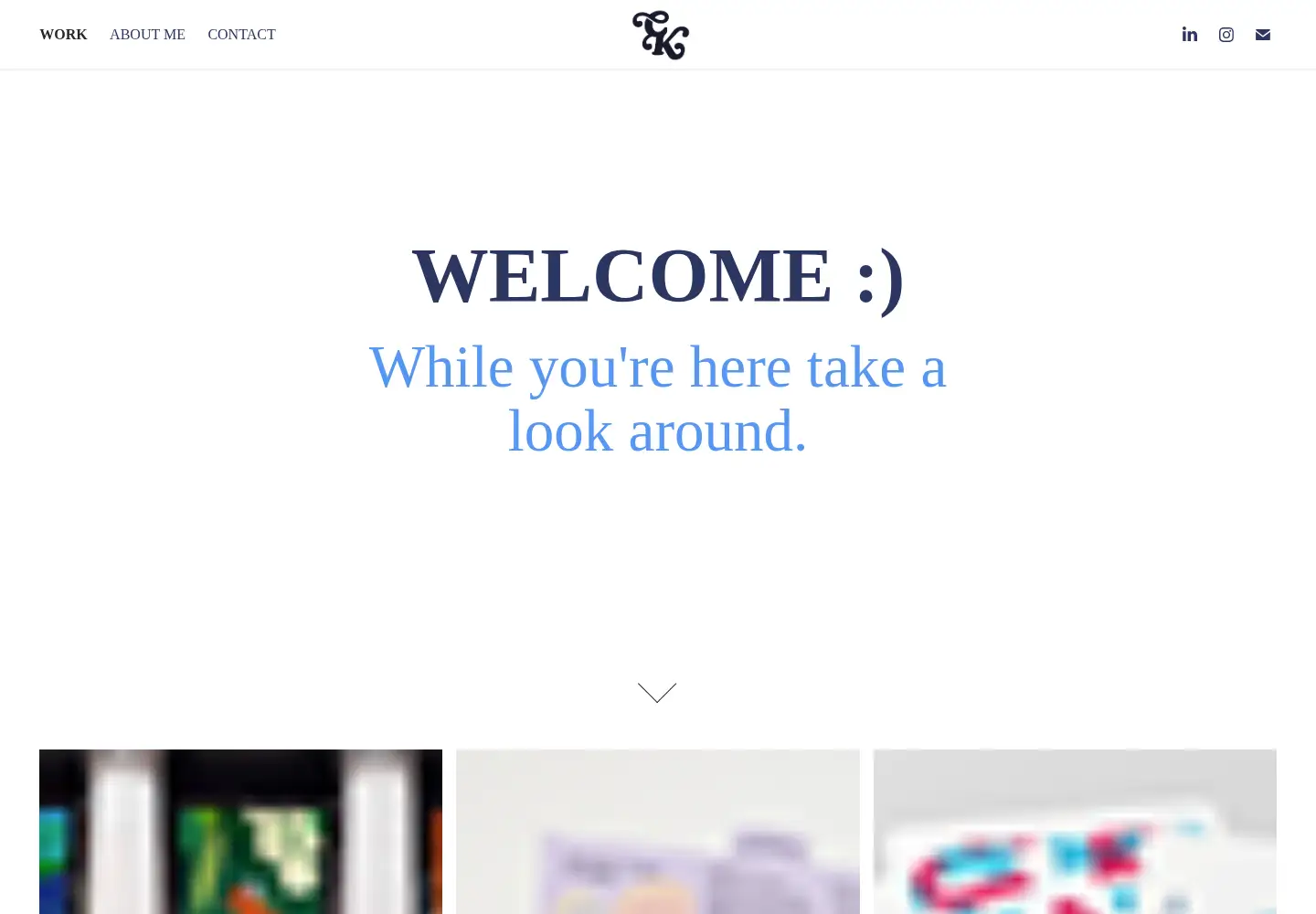 Captured homepage of chloekenvindesigns.co.uk in the current scan