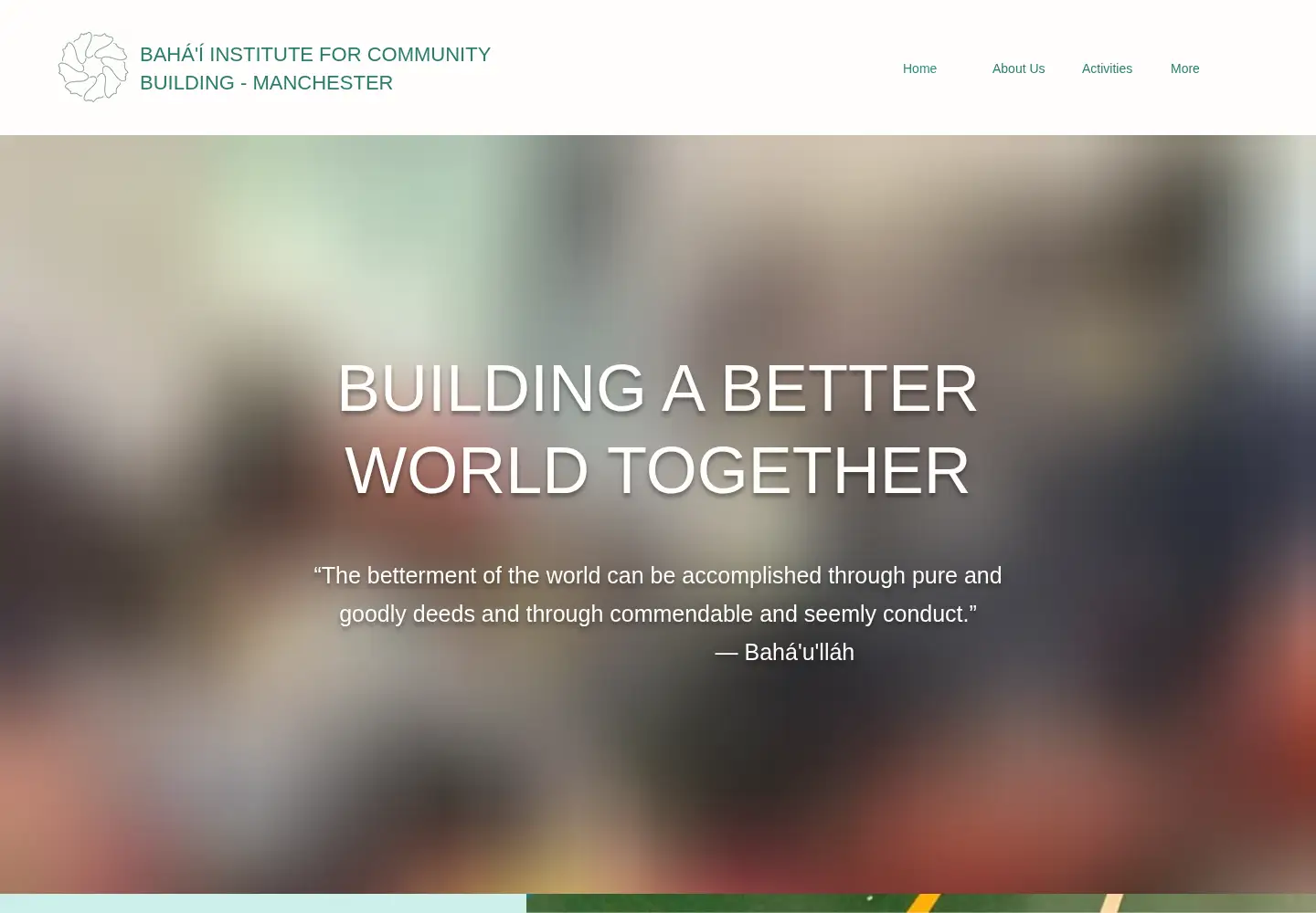 Screenshot of communitybuildingmcr.co.uk