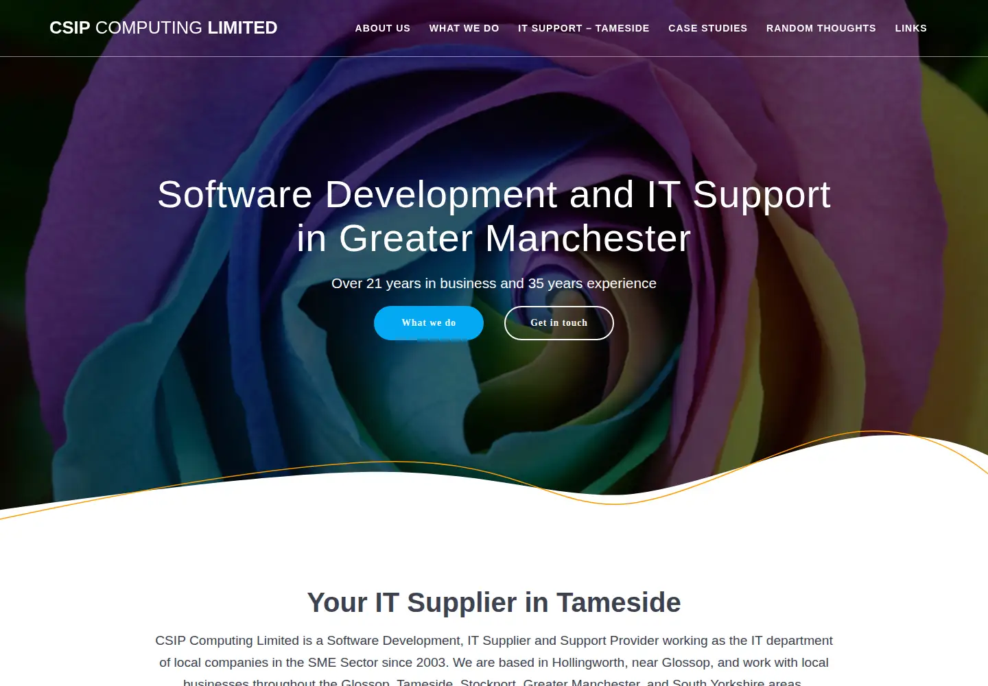Screenshot of csipcomputing.co.uk