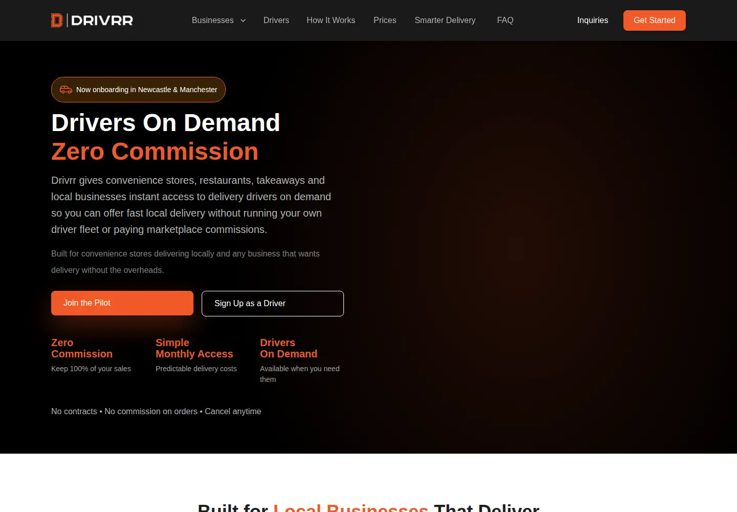 Screenshot of drivrr.co.uk