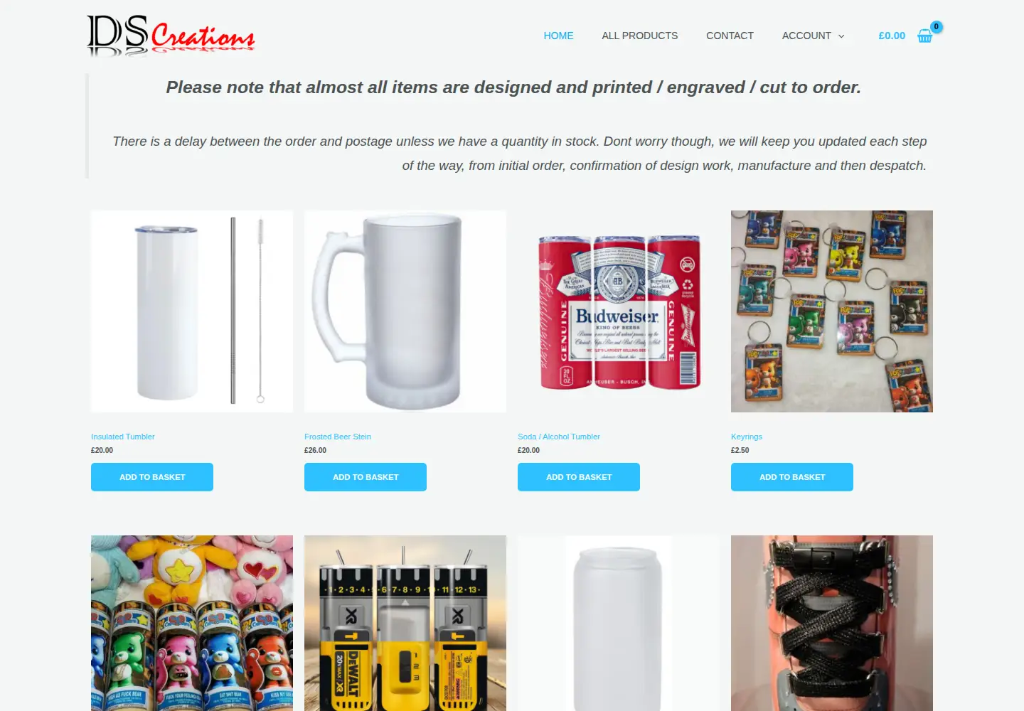 Screenshot of dscreations.co.uk