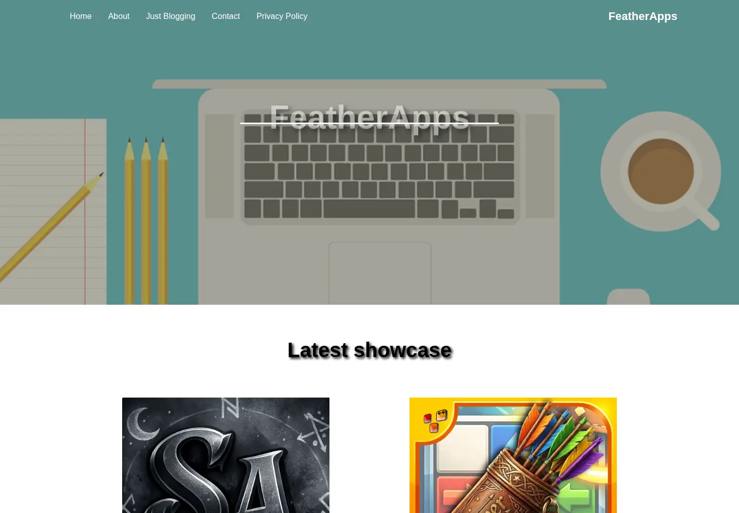 Screenshot of featherapps.co.uk
