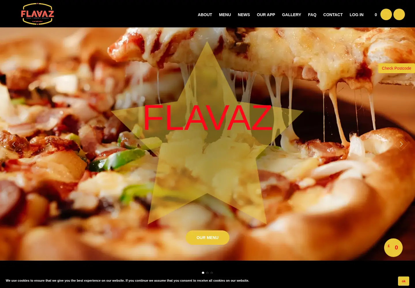 Screenshot of flavazdewsbury.co.uk