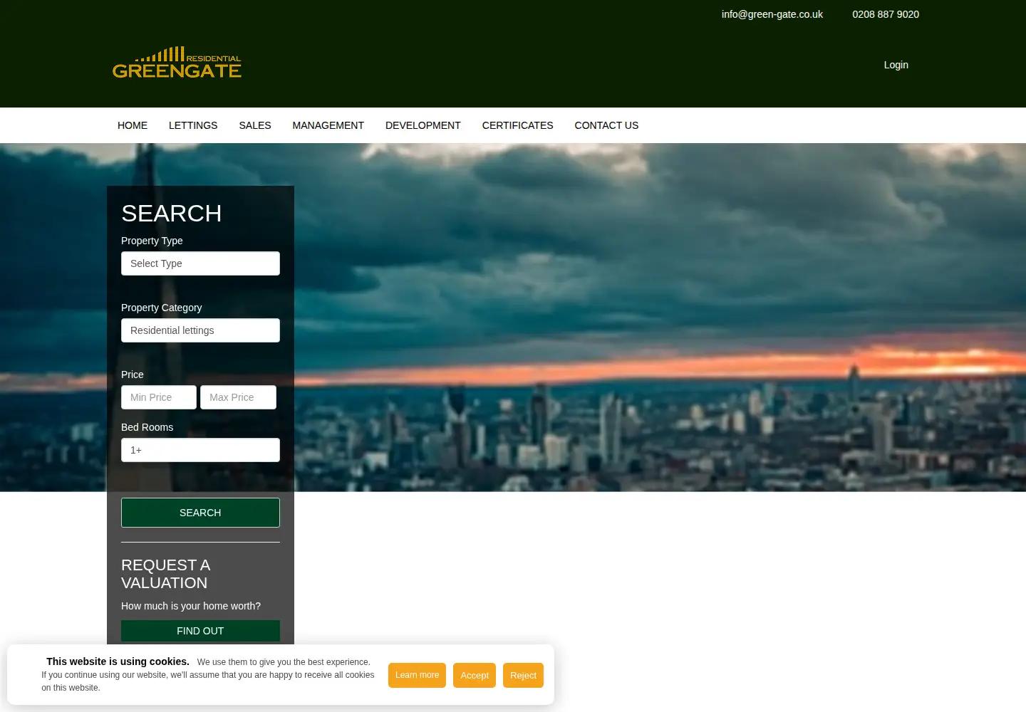 Screenshot of green-gate.co.uk