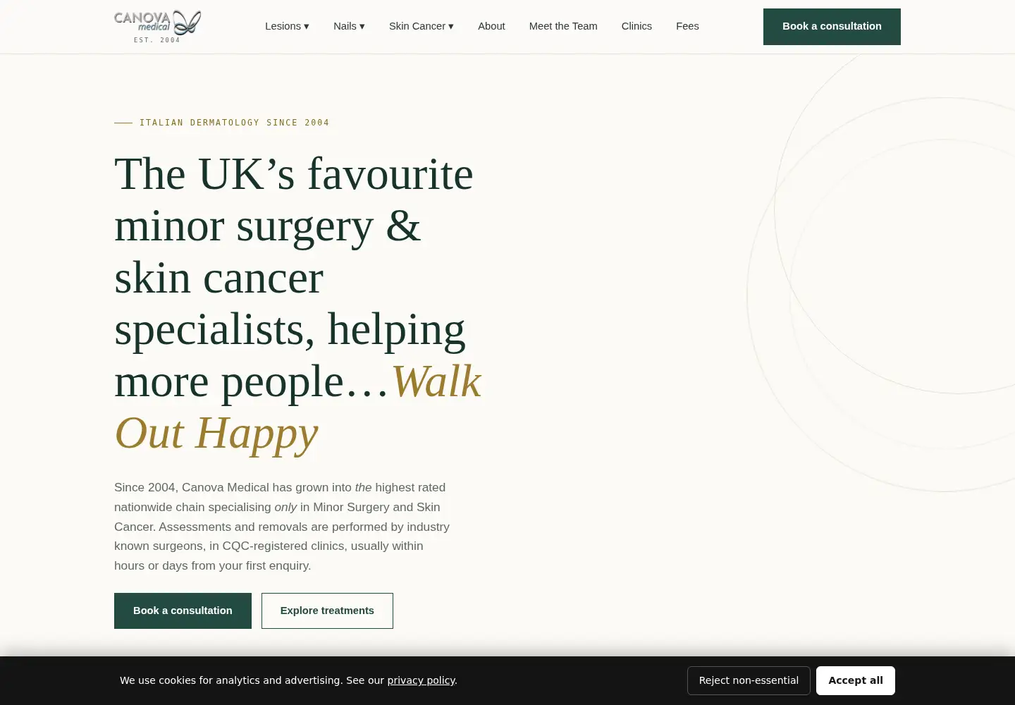 Captured homepage of hashtaghealth.co.uk in the current scan