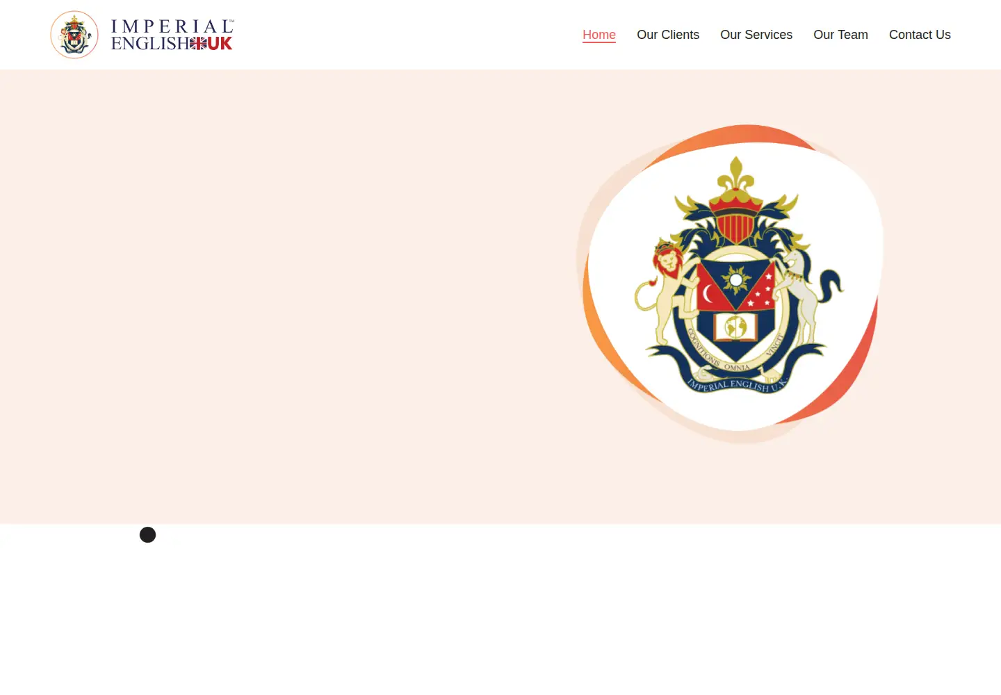 Captured homepage of imperial-english.co.uk in the current scan