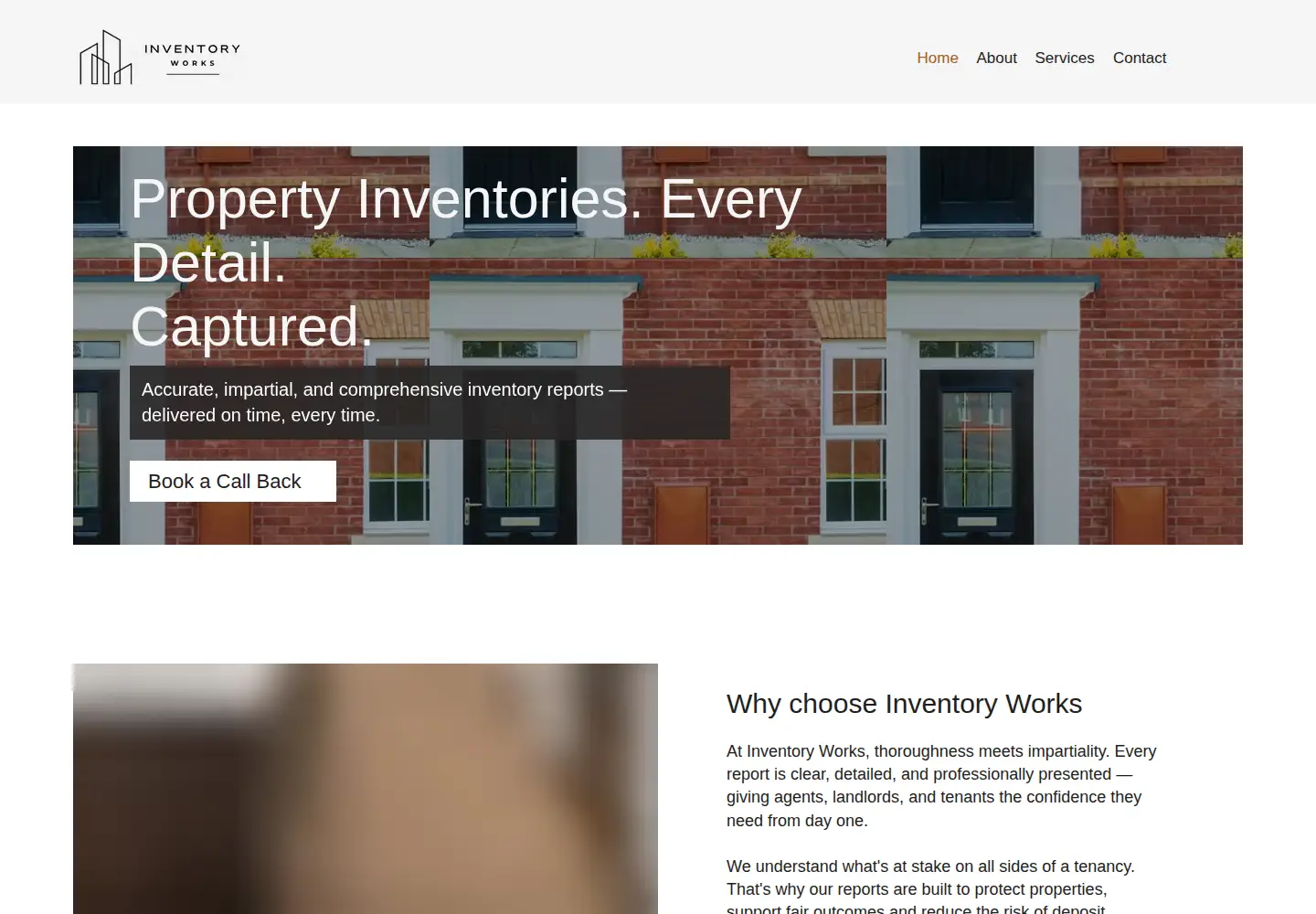 Captured homepage of inventoryworks.co.uk in the current scan