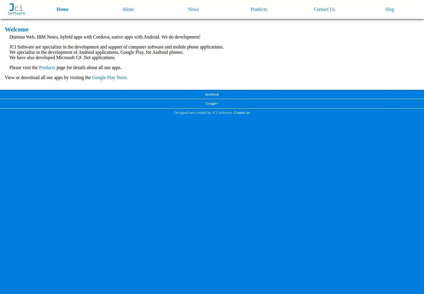 Captured homepage of jcisoftware.co.uk in the current scan