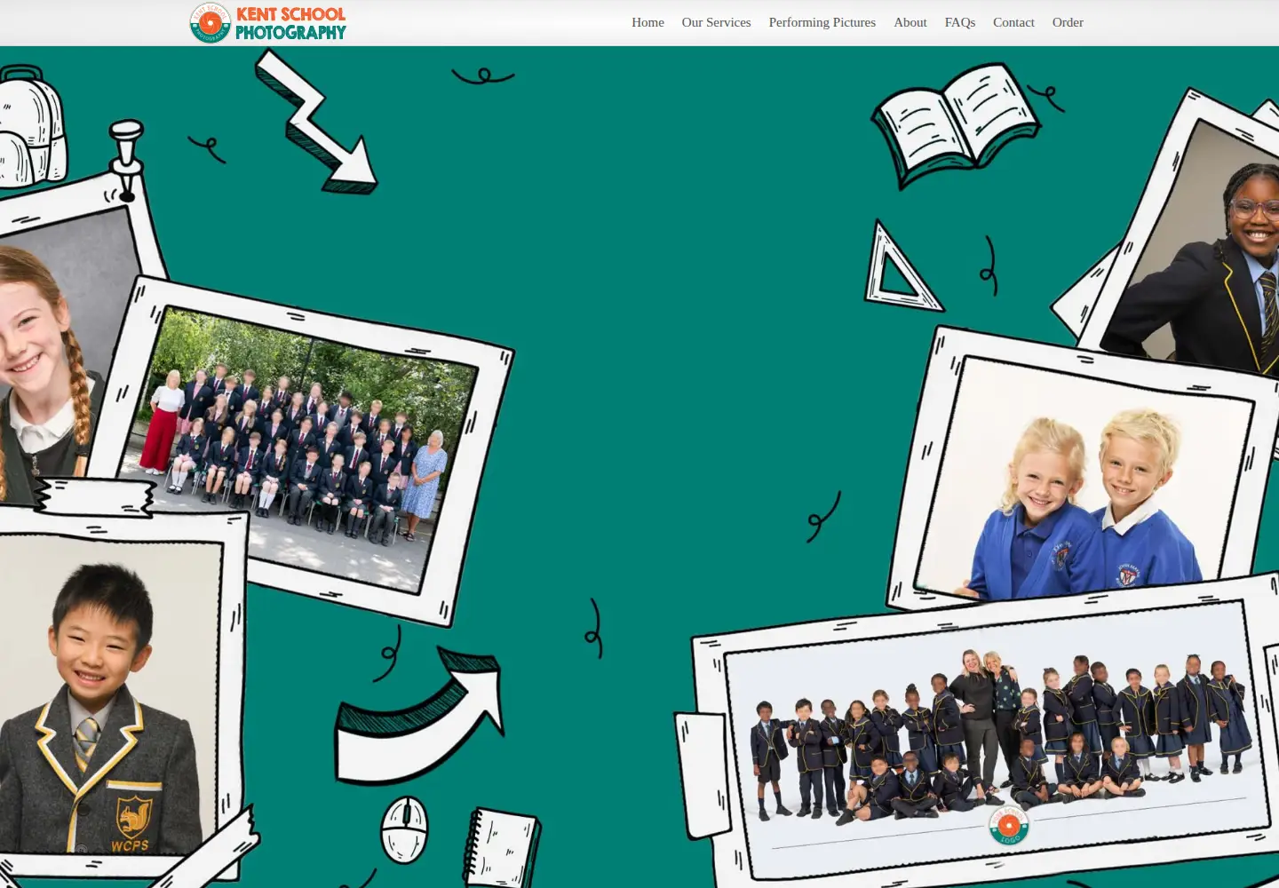 Screenshot of kentschoolphotography.co.uk