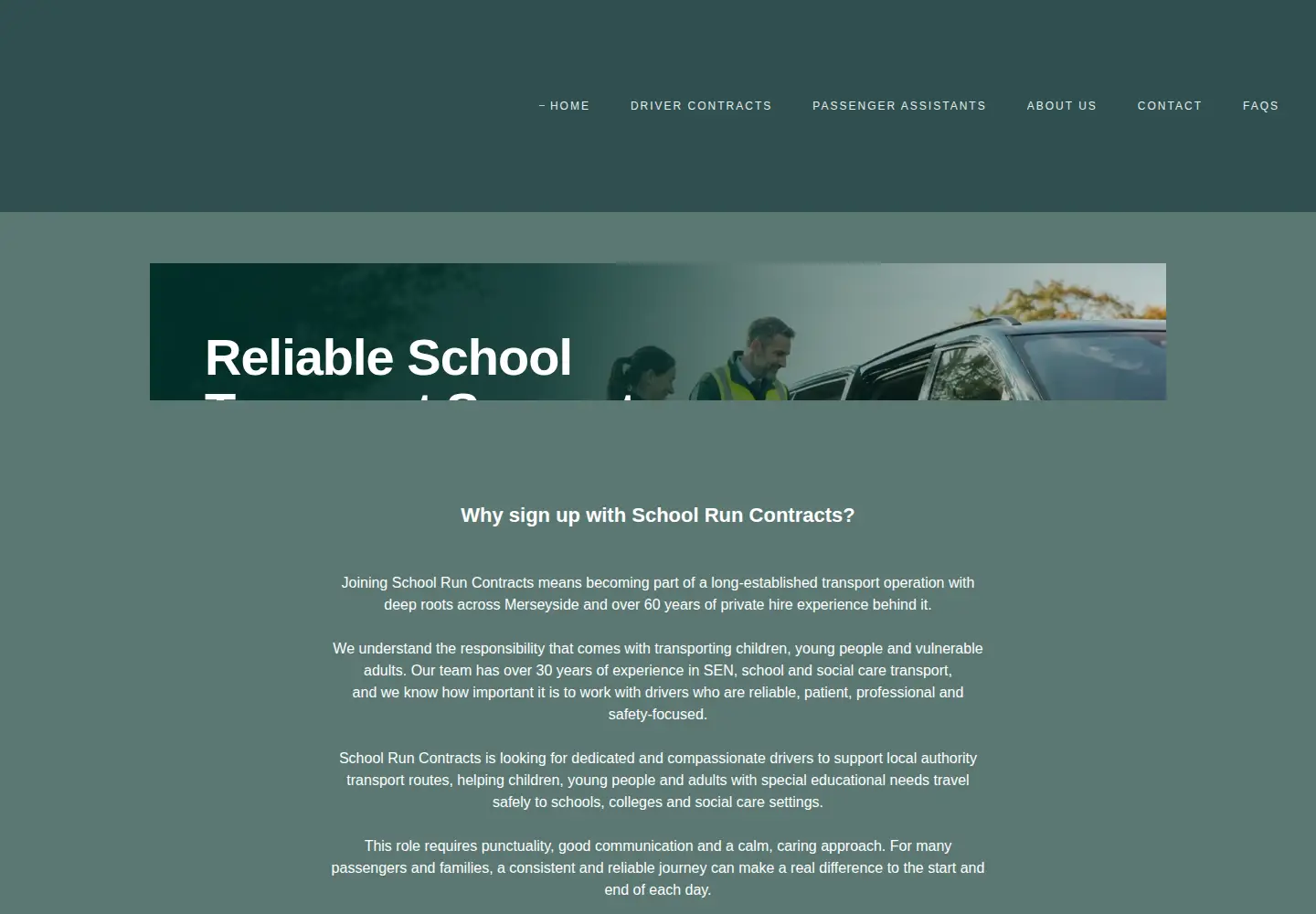 Screenshot of schoolruncontracts.co.uk
