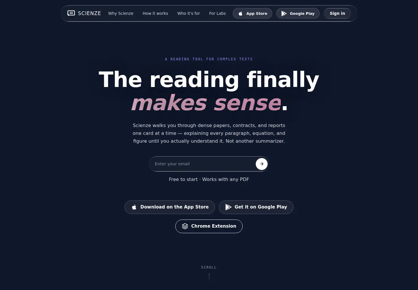 Screenshot of scienze.co.uk