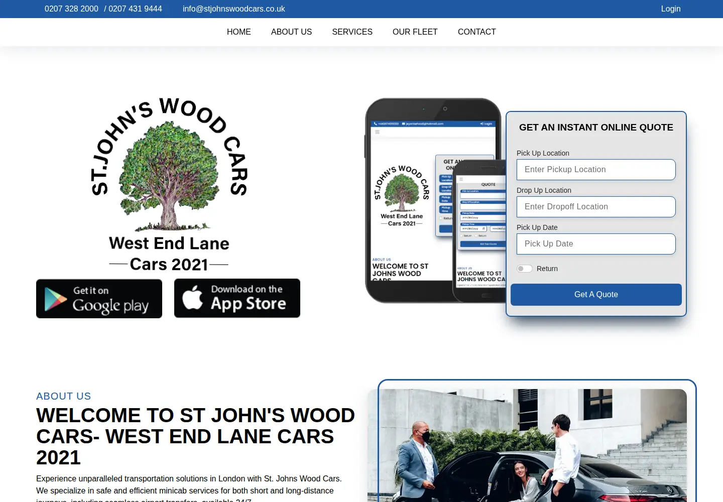 Screenshot of stjohnswoodcars.co.uk
