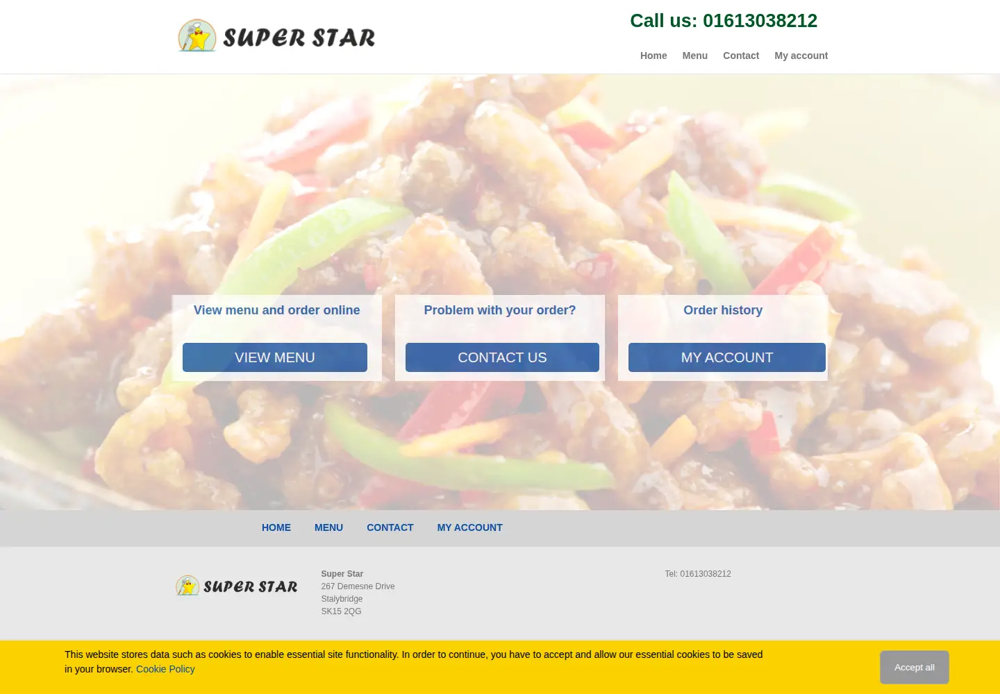 Screenshot of superstarstalybridge.co.uk