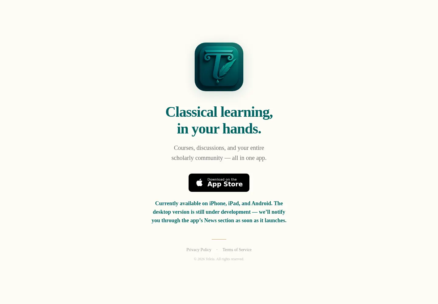 Captured homepage of teleia.co.uk in the current scan