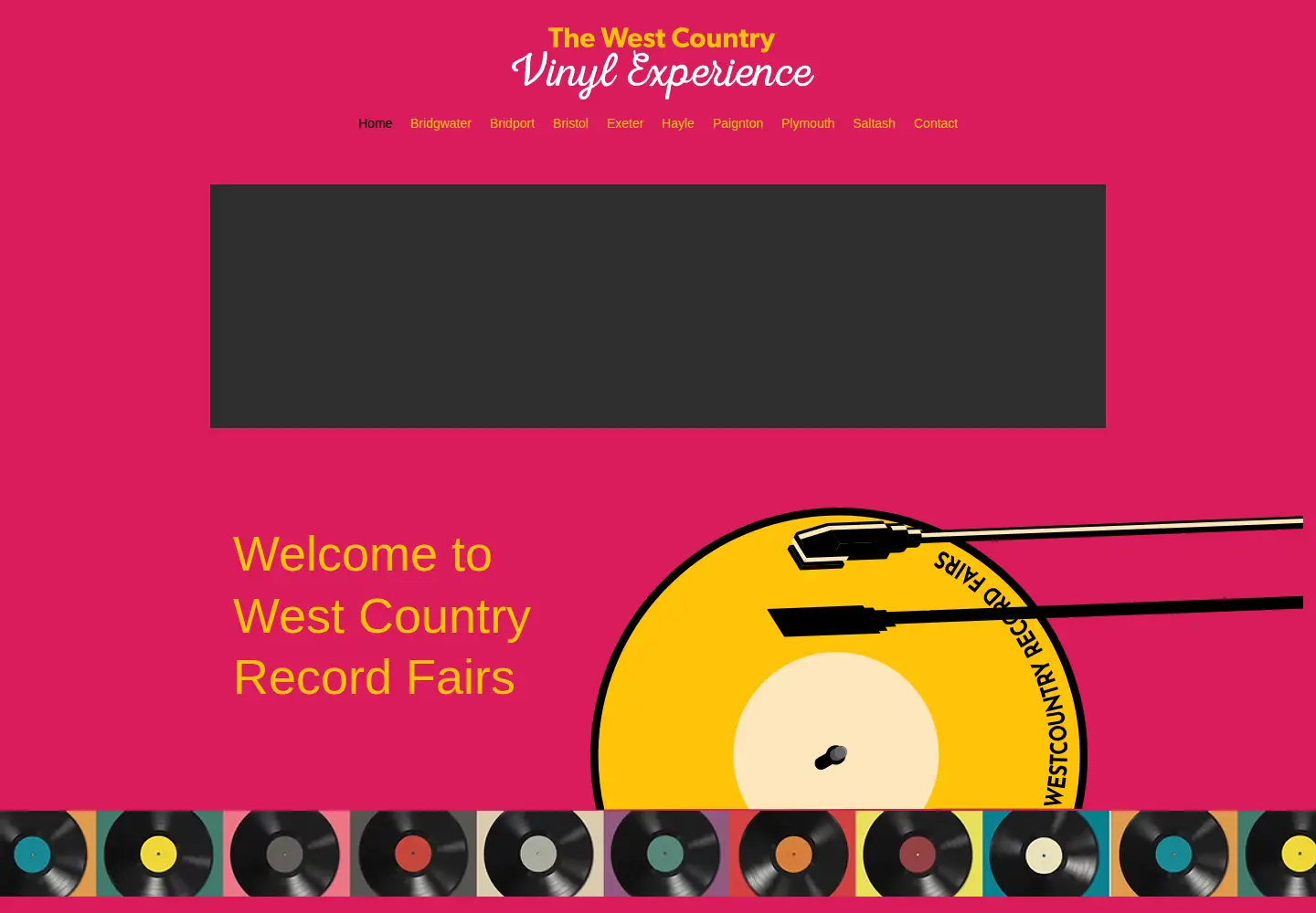 Captured homepage of westcountryrecordfairs.co.uk in the current scan