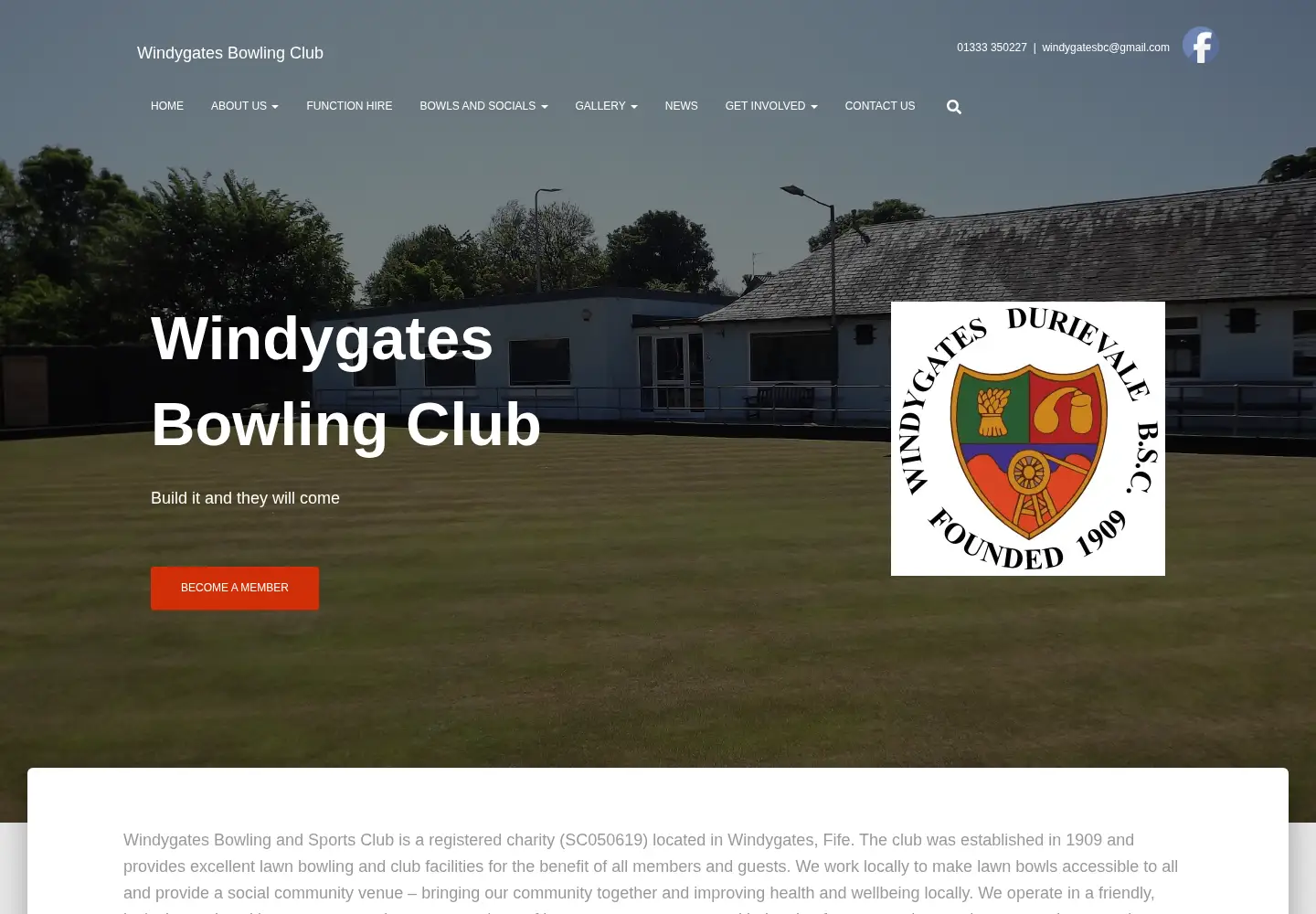 Screenshot of windygatesbowlingclub.co.uk