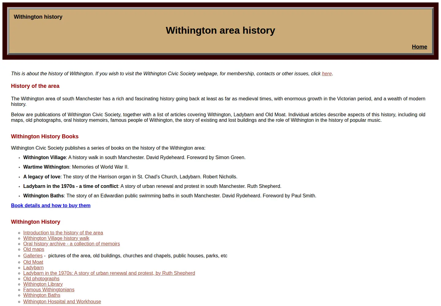Screenshot of withingtoncivicsociety.co.uk
