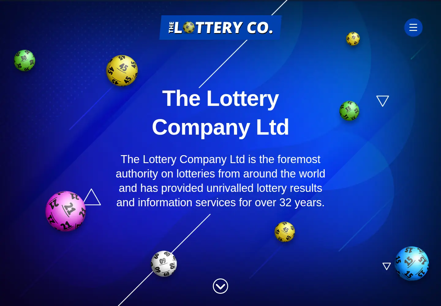Captured homepage of lottery.ltd.uk in the current scan