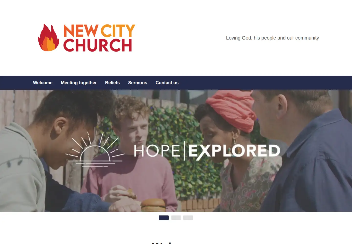 Screenshot of dunfermlinefreechurch.org.uk