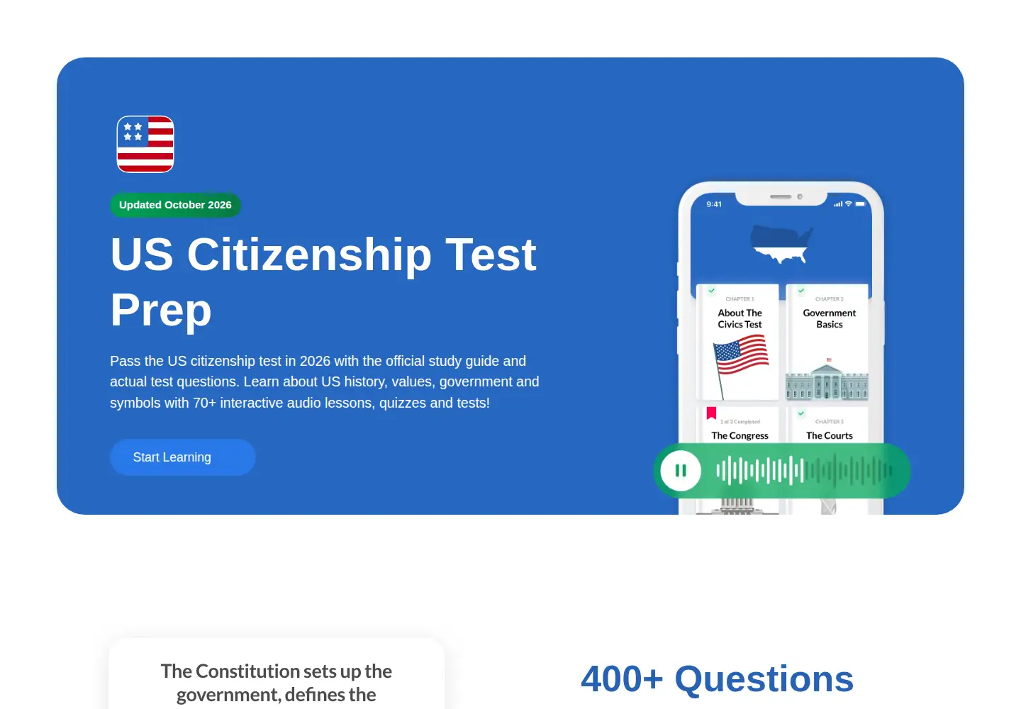 Screenshot of civicstest.us