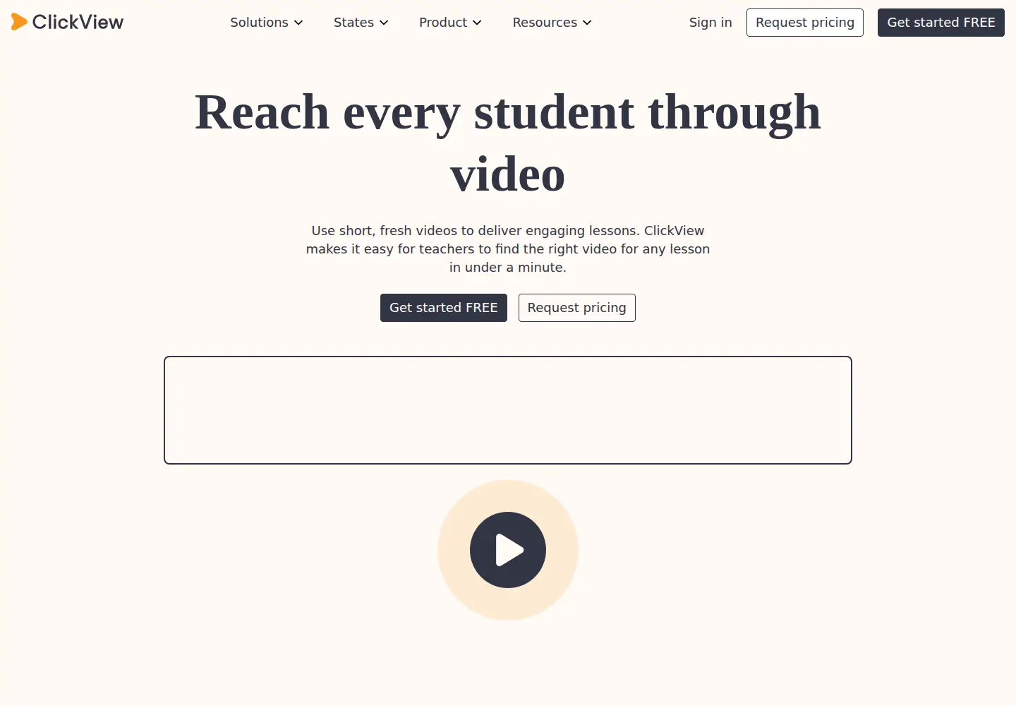 Screenshot of clickview.us