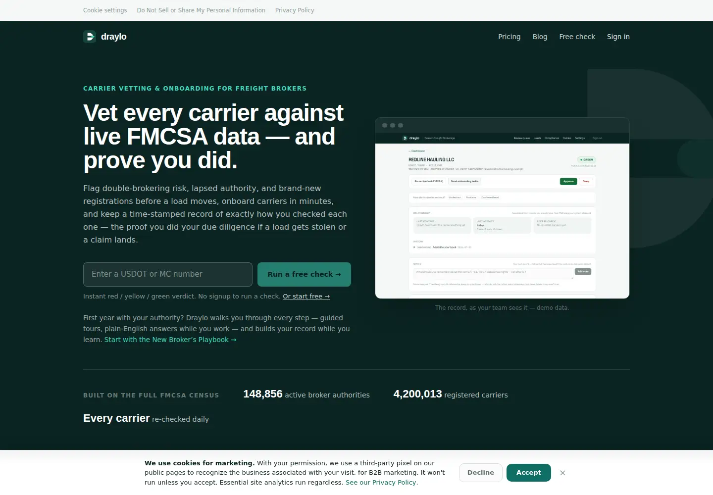 Screenshot of draylo.us
