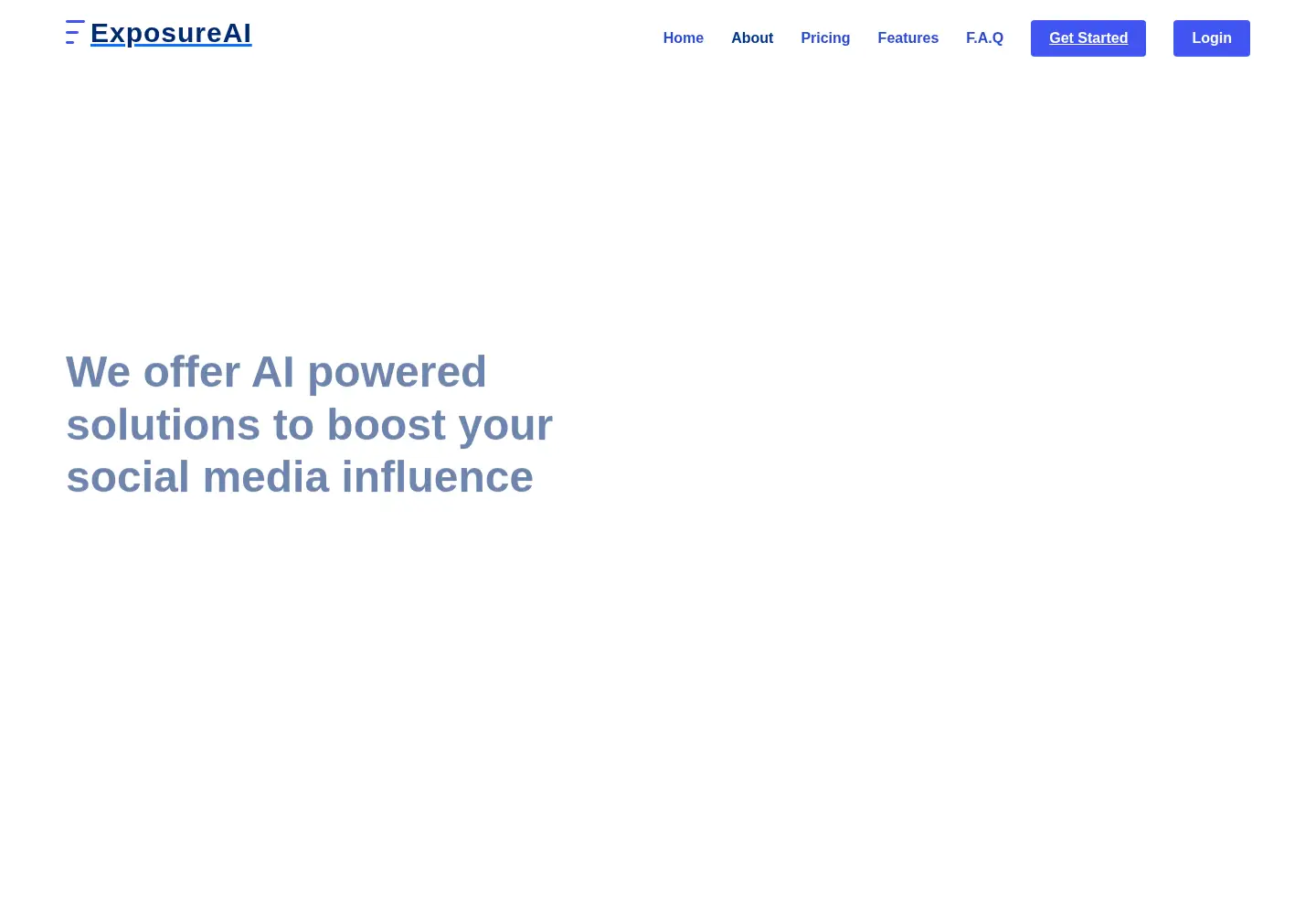 Screenshot of exposureai.us