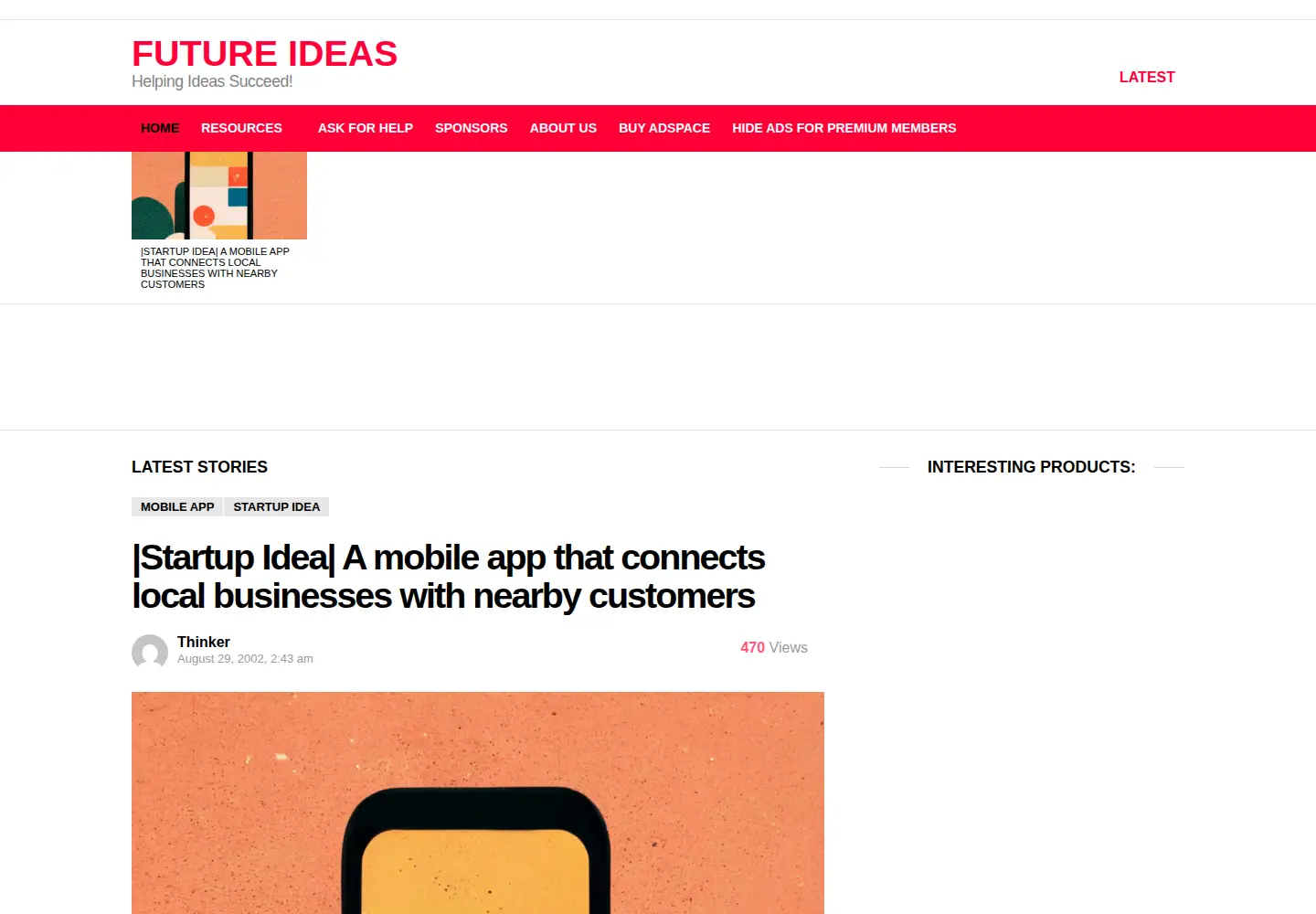 Screenshot of futureideas.us