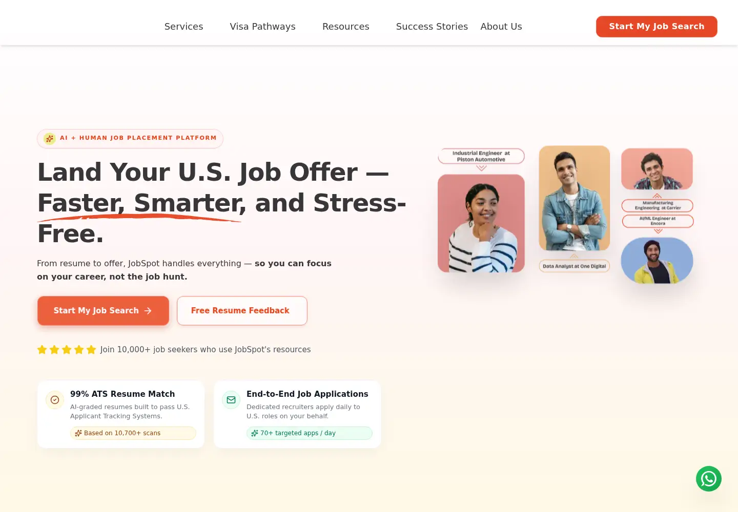 Screenshot of jobspot.us