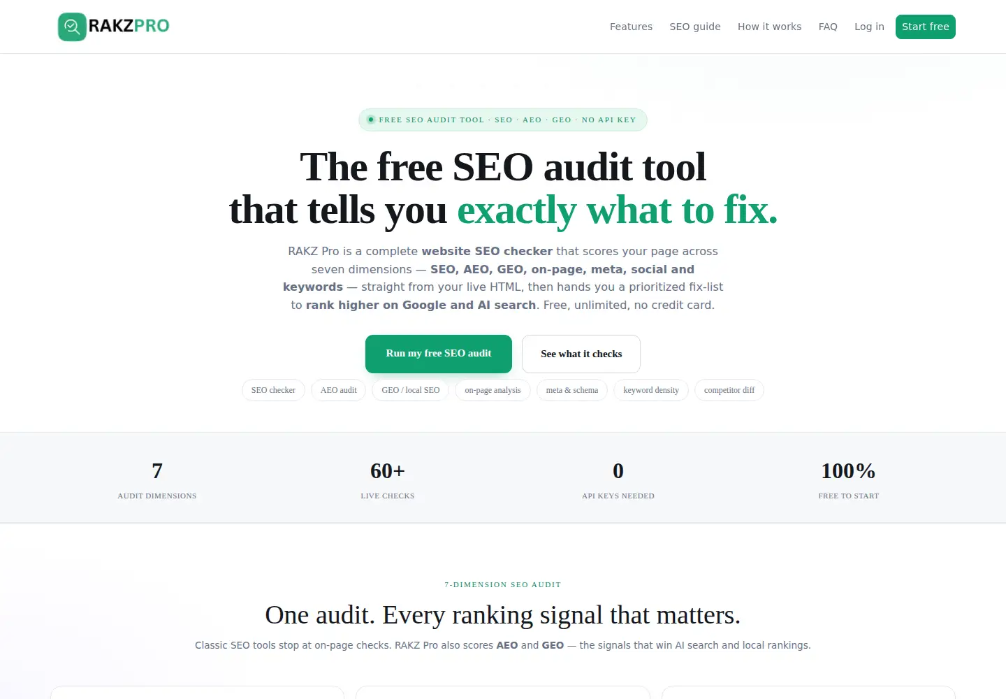 Screenshot of rakz.us