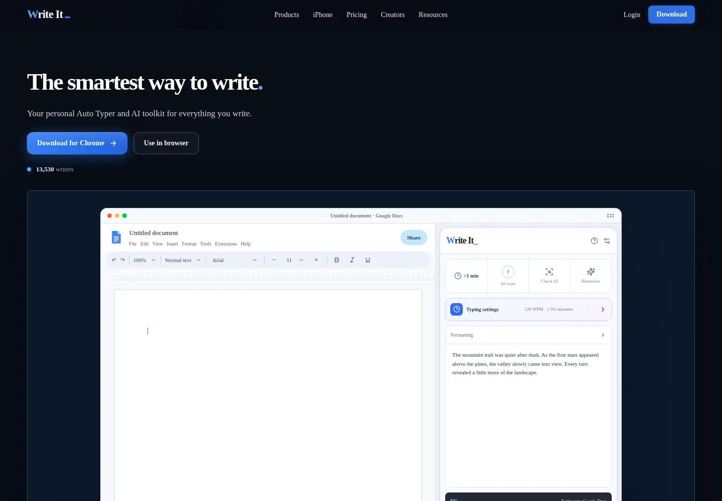 Screenshot of write-it.us