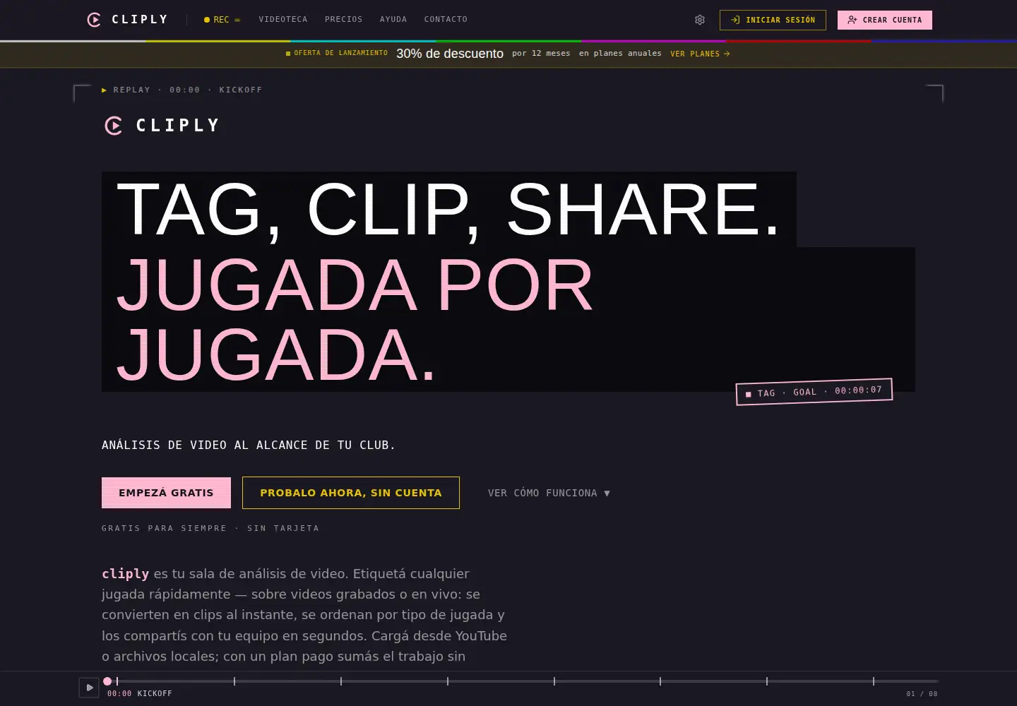 Screenshot of cliply.video