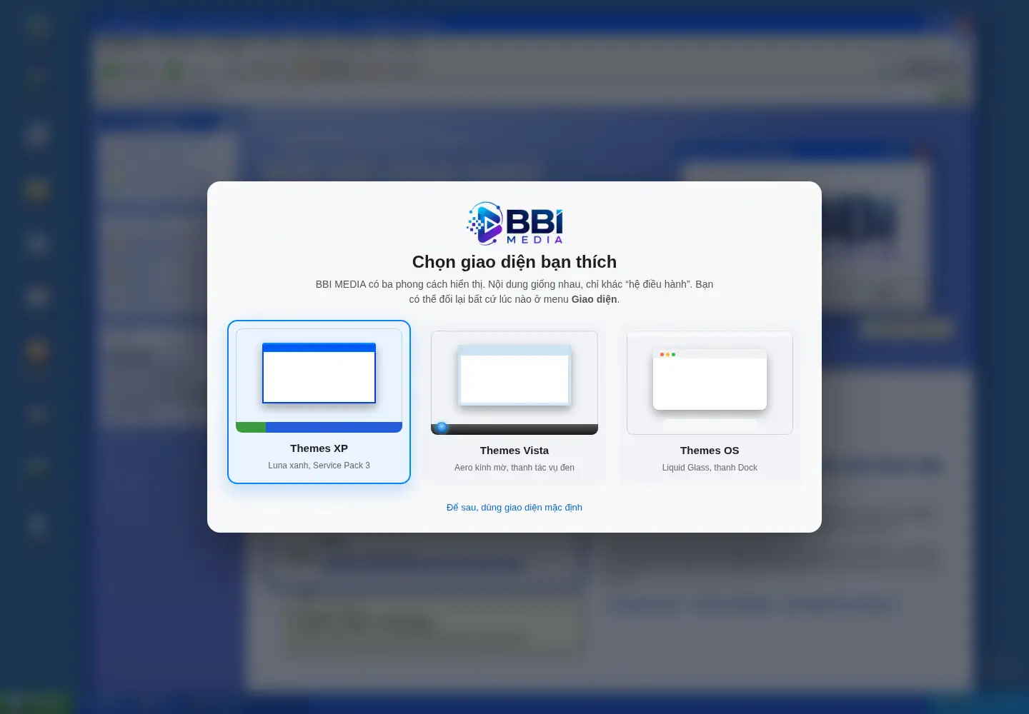 Captured homepage of bbimedia.vn in the current scan
