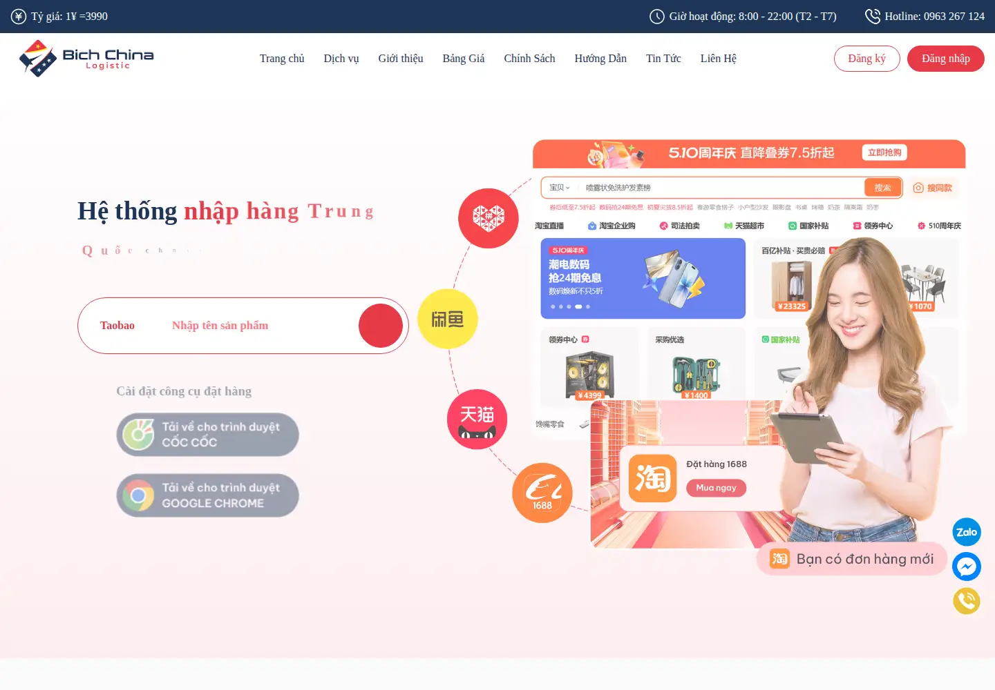 Captured homepage of bichchina.vn in the current scan