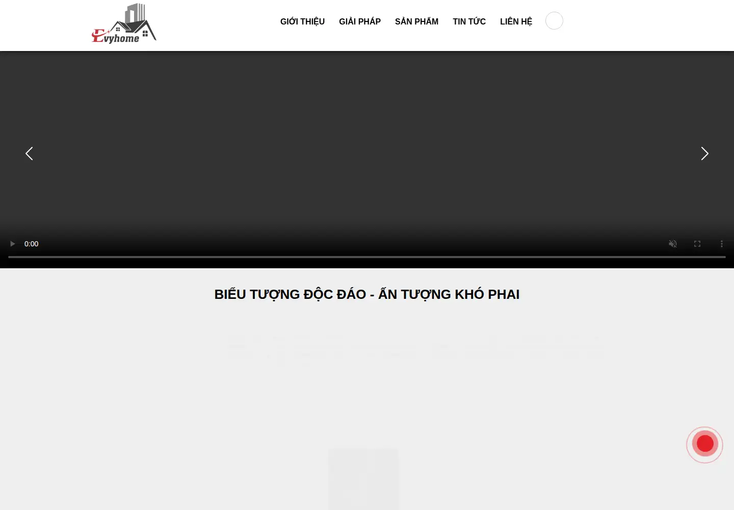 Screenshot of evyhome.vn