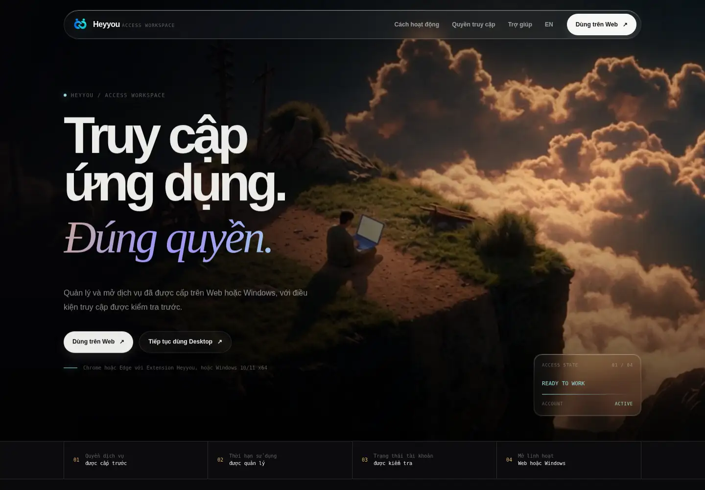 Captured homepage of heyyou.io.vn in the current scan