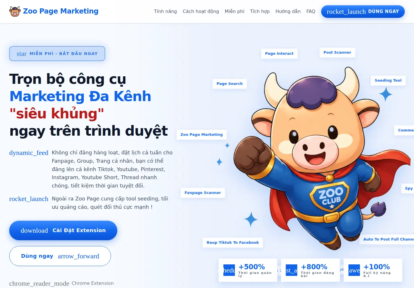 Captured homepage of zoopage.vn in the current scan