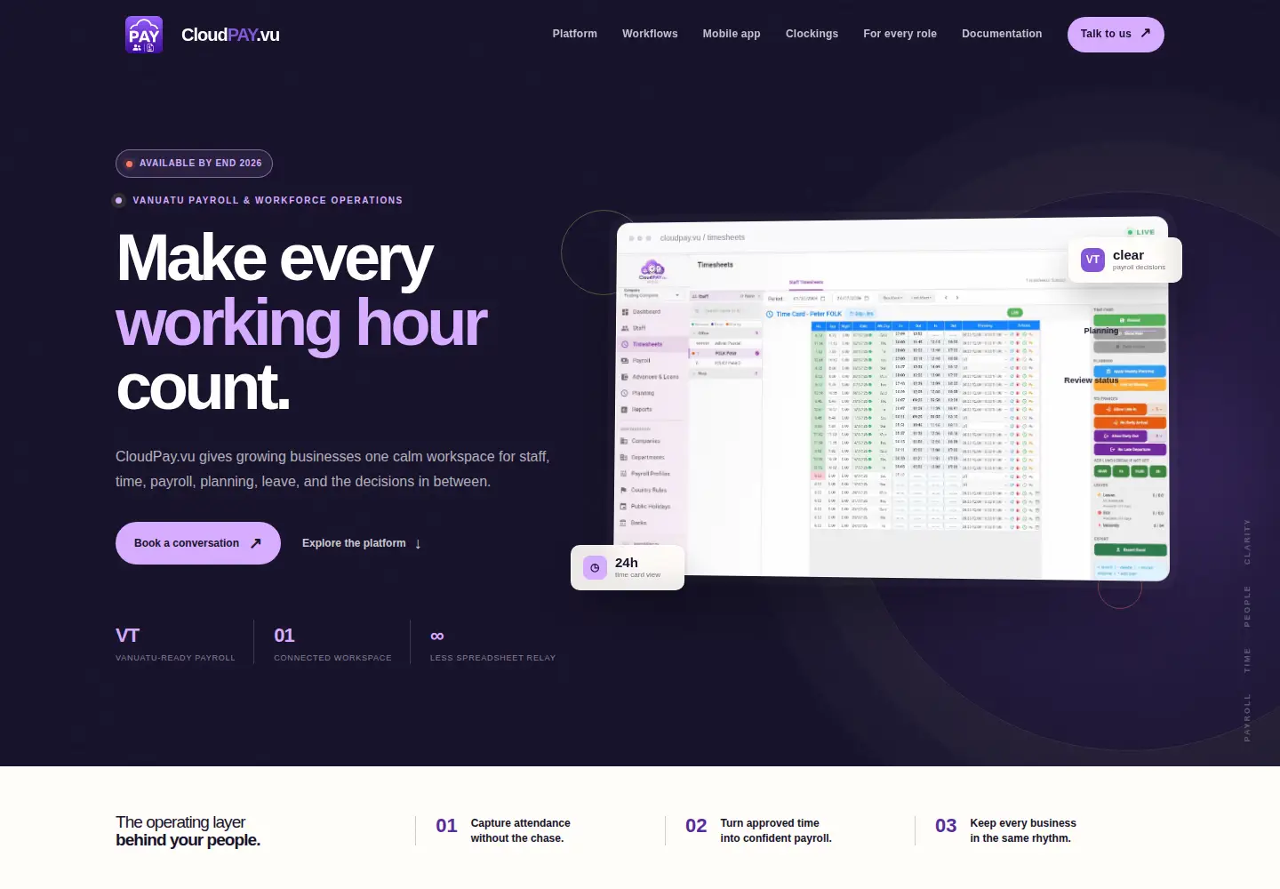 Screenshot of cloudpay.vu