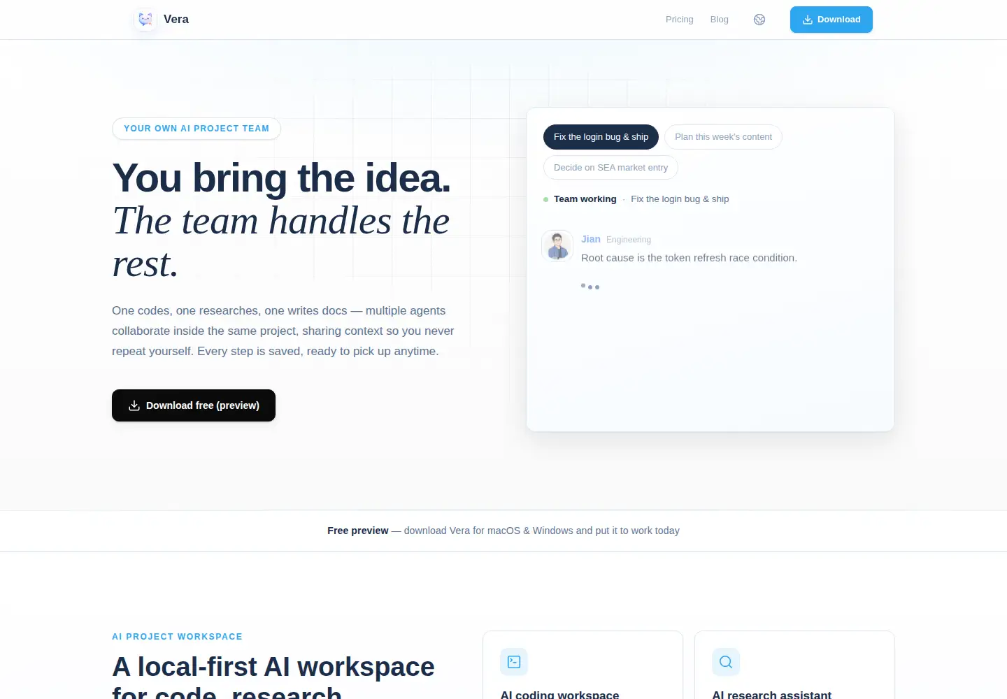 Screenshot of veracat.work
