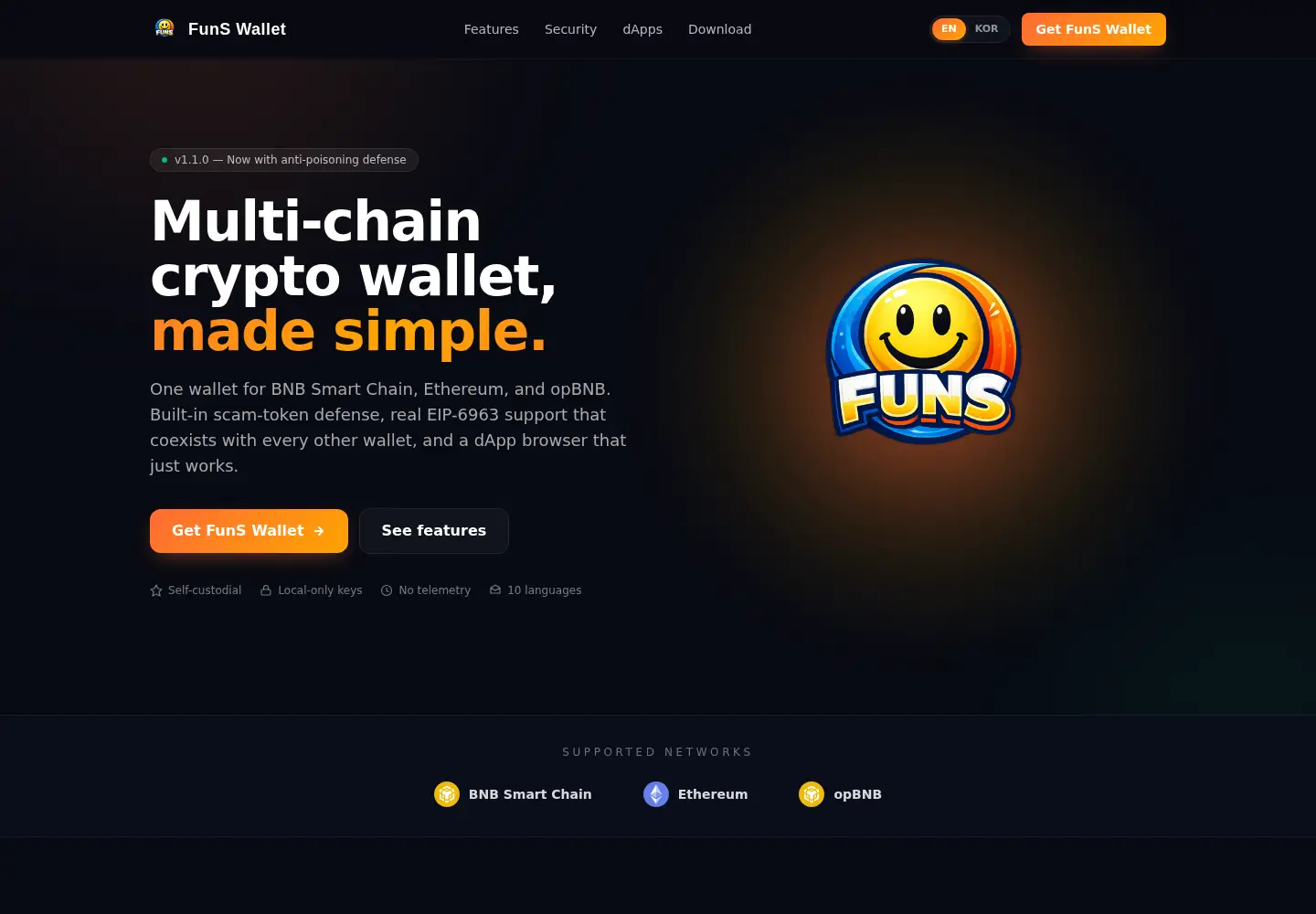Screenshot of funswallet.world