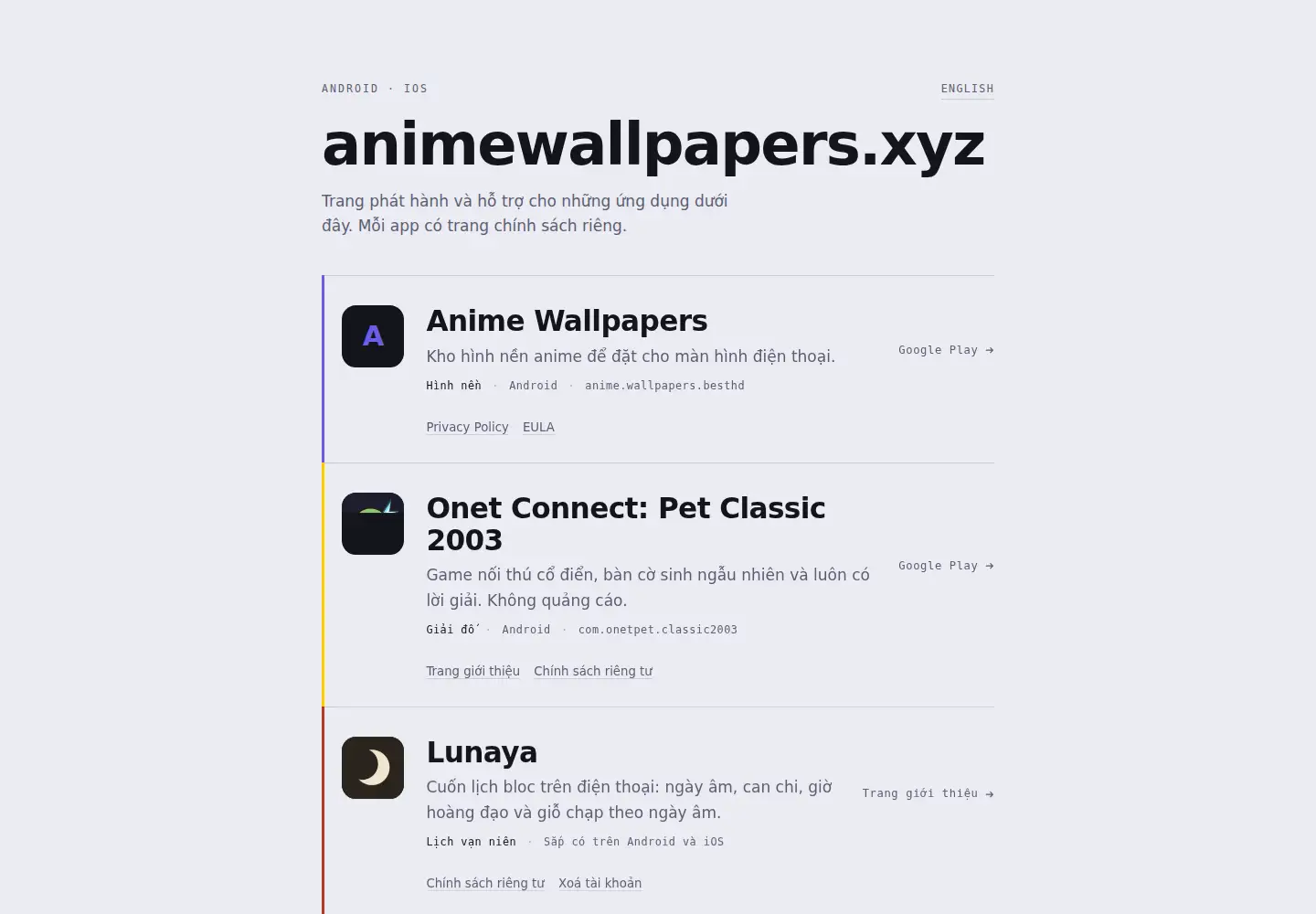 Screenshot of animewallpapers.xyz